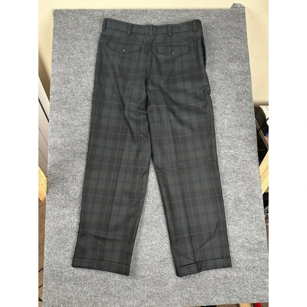 Vintage LL Bean‎ Pants Mens 36W Multicolor Wool Trousers Outdoors